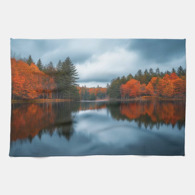 Herbstsee Geschirrtuch (Horizontal)