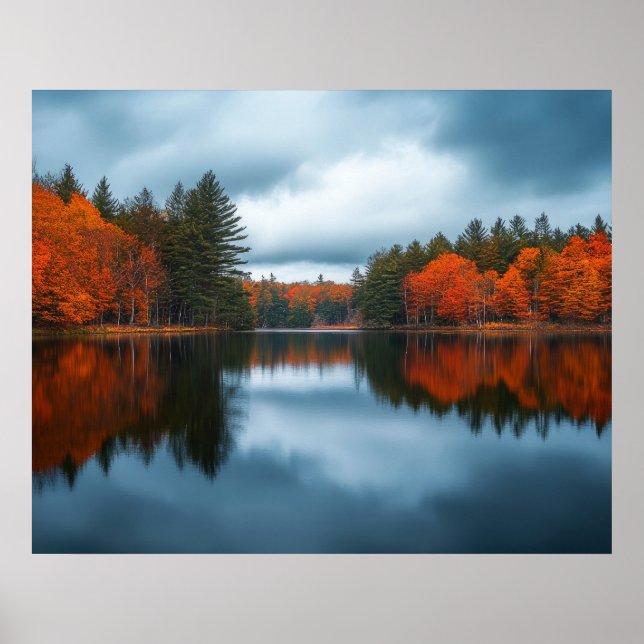 Herbstsee Poster (Vorne)
