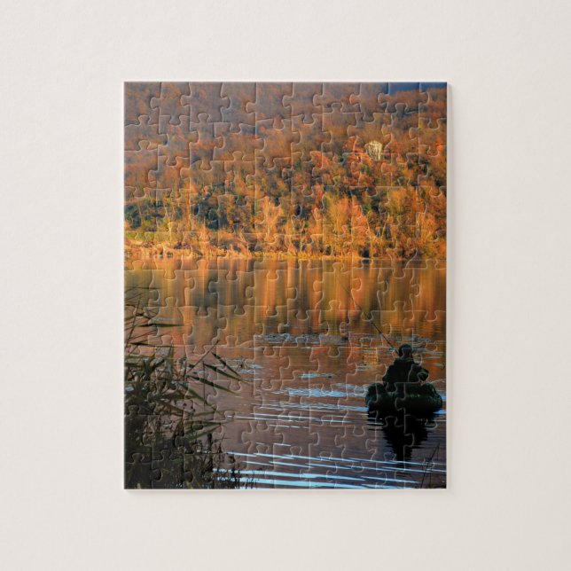 Herbstsee Puzzle (Vertikal)