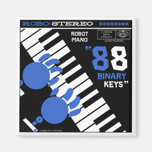 Herbstsee "ROBOT PIANO" Magnet