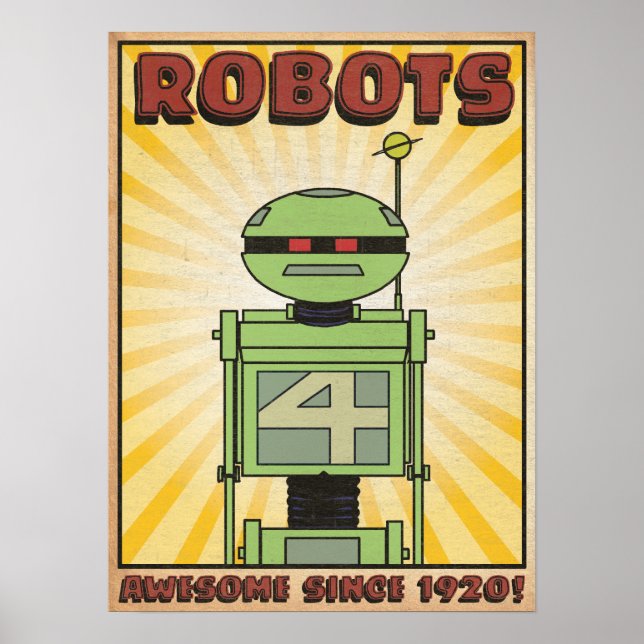 Herbstsee "ROBOT" Poster (Vorne)