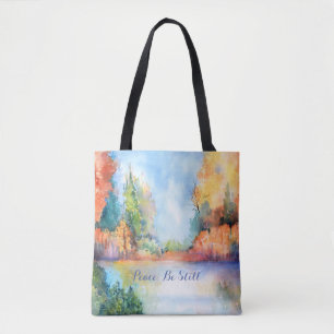 Herbstsee-Szene Inspiration Tasche