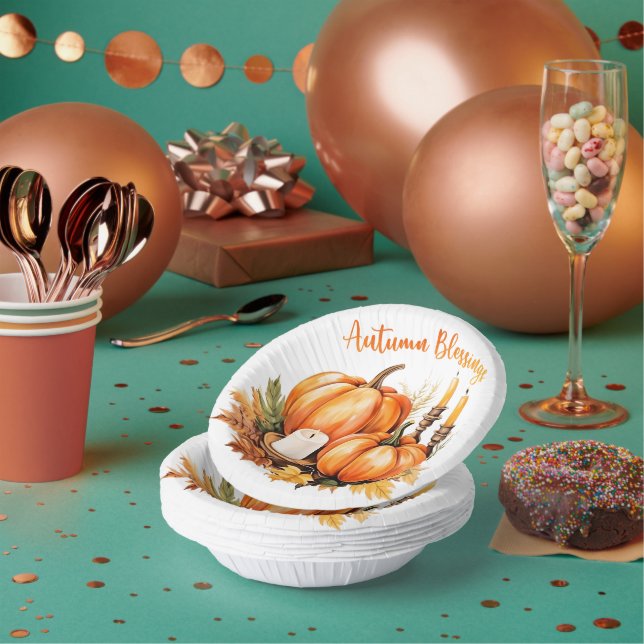 Herbstsegen Pappteller (Multi)