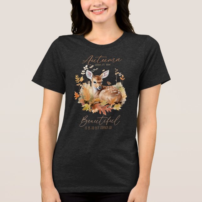 Herbstshow Uns Tri-Blend Shirt (Vorderseite)