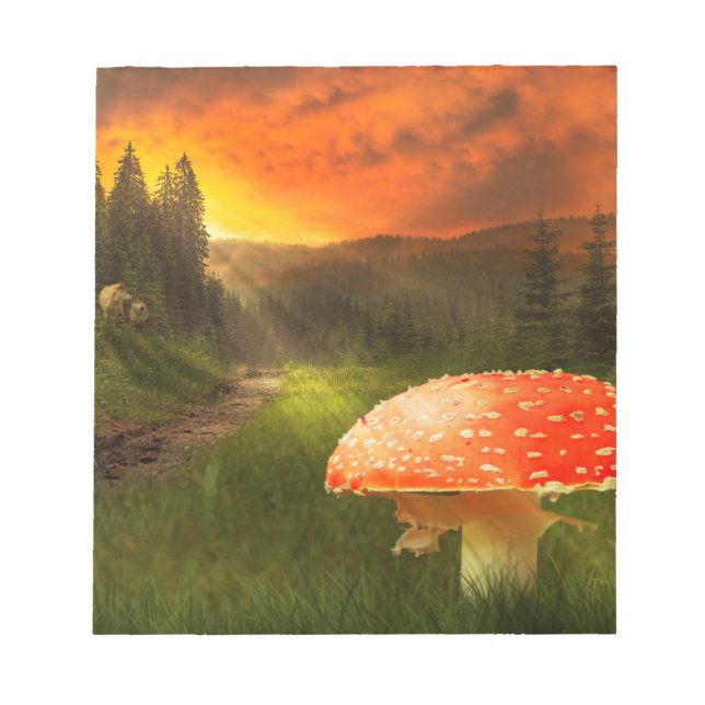 Herbstsonne einstellen. notizblock (Vorderseite)