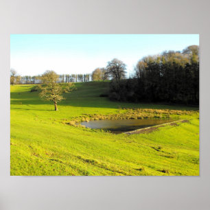 Herbstsonne in Somerset Poster