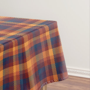 Herbstsonne Tweed Kariertes Muster Tischdecke
