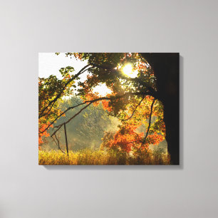 Herbstsonnenaufgang Leinwanddruck