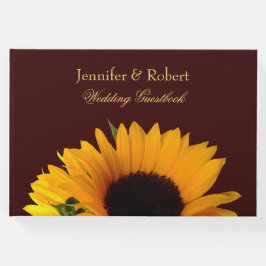 Herbstsonnenblume Hochzeitsbuch Gästebuch
