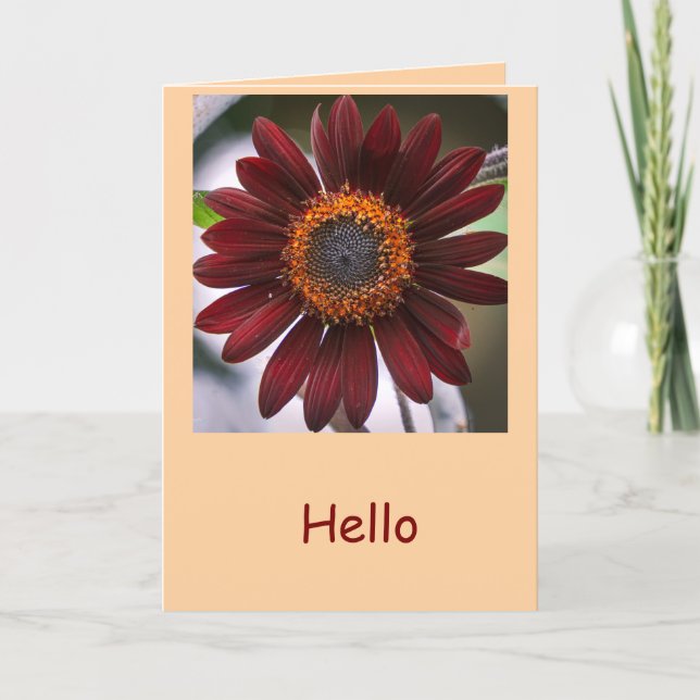 Herbstsonnenblumen Karte (Vorderseite)