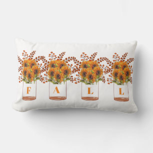 Herbstsonnenblumen-Rückenpolster Lendenkissen