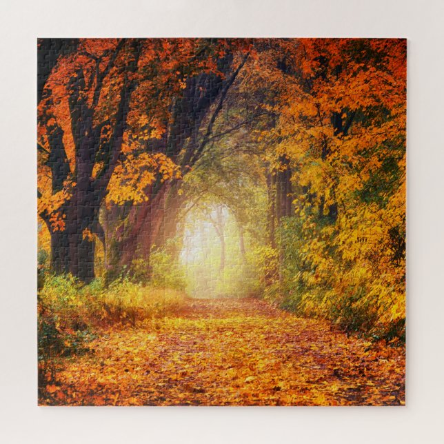 Herbstsonnenlandschaft 20" x 20" puzzle (Horizontal)