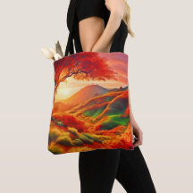 Herbstsonnige Landschaftsmalerei Kunst