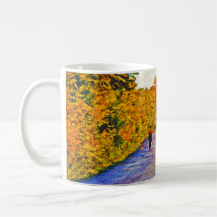 Herbstspaziergang Kaffeetasse