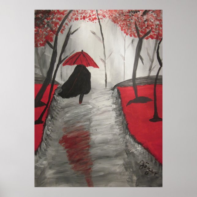 Herbstspaziergang Poster (Vorne)