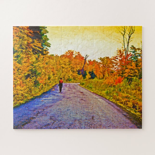 Herbstspaziergang Puzzle (Horizontal)
