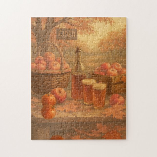 Herbstspende - Rustikale Cider-Verkostung Puzzle (Vertikal)