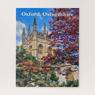 Herbstspiele - Oxford Kathedrale im Herbst Puzzle
