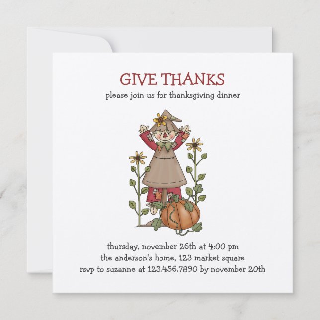 Herbstspur ・ Rückgrat Einladung (Vorderseite)