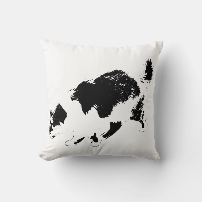 Herbststalker im Schatten Kissen (Vorderseite)