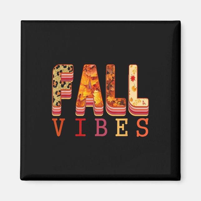 Herbststimmung Blätter Herbst Gemütlicher Pullover Magnet (Vorne)