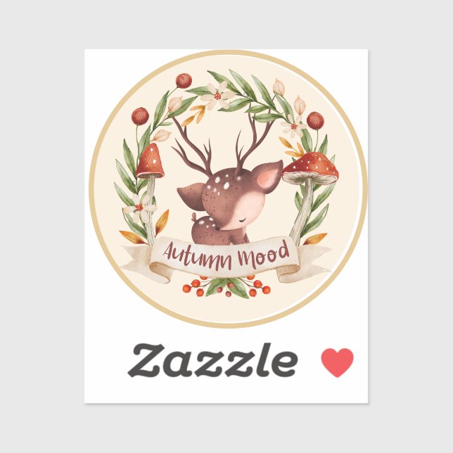 Herbststimmung Halloween Aufkleber (Blatt)