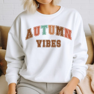Herbststimmung Trendiger Herbst Varsity Sweater Sweatshirt