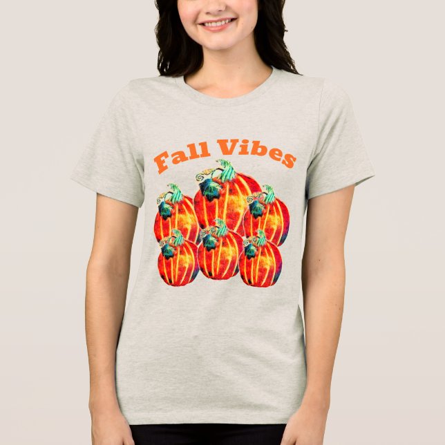 Herbststimmung Tri-Blend-Shirt Tri-Blend Shirt (Vorderseite)