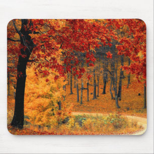 Herbststraße Mousepad