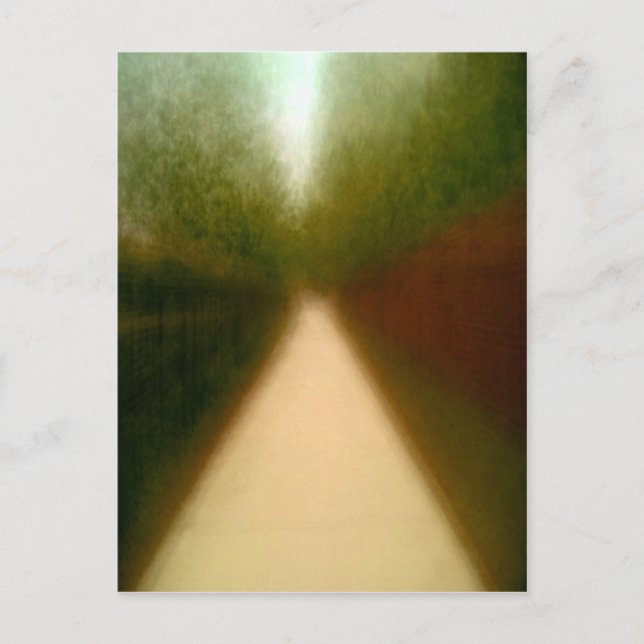 Herbststraße Postkarte (Vorderseite)