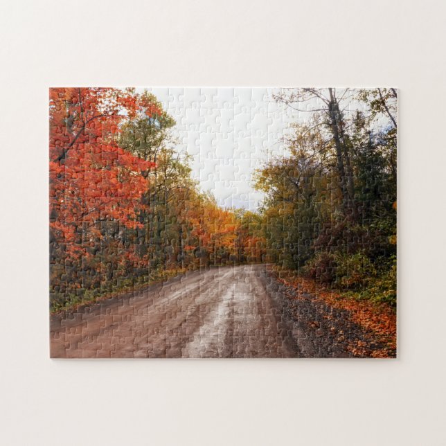 Herbststraße Puzzle (Horizontal)