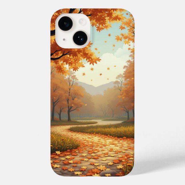 Herbststraßenfall Case-Mate iPhone Hülle (Rückseite)
