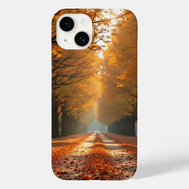 Herbststraßengehäuse Case-Mate iPhone Hülle (Rückseite)