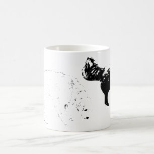 Herbstsumpf, zwei Hunde Kaffeetasse