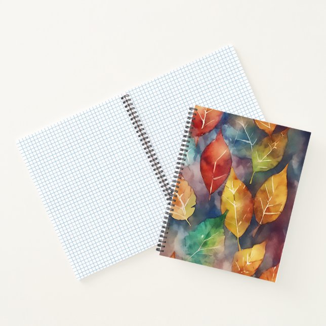 Herbstsymphonie der Farben Notizbuch (Innenseite)