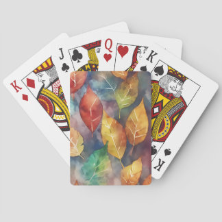 Herbstsymphonie der Farben Spielkarten