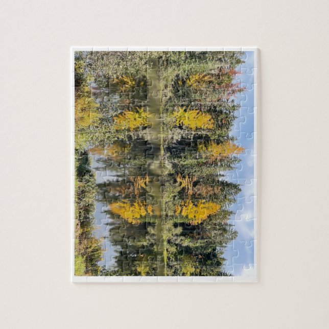 Herbstszene in Neuengland Puzzle (Vertikal)
