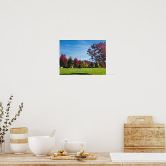 Herbsttag im Park Poster