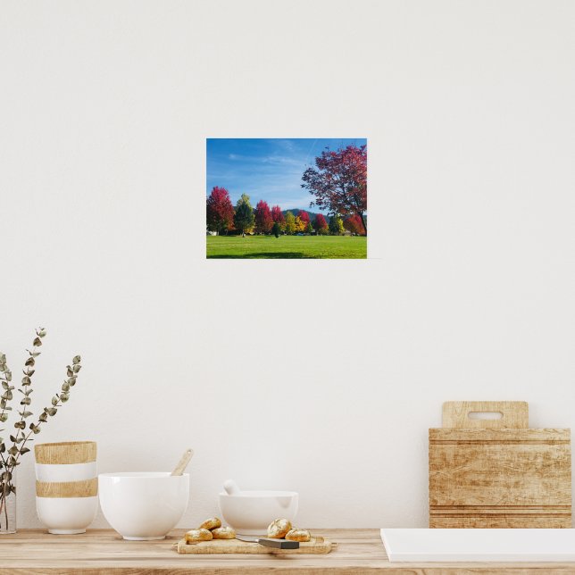 Herbsttag im Park Poster (Küche)