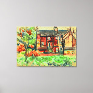 Herbsttag in Wales auf Leinwand