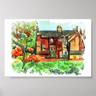 Herbsttag in Wales Poster