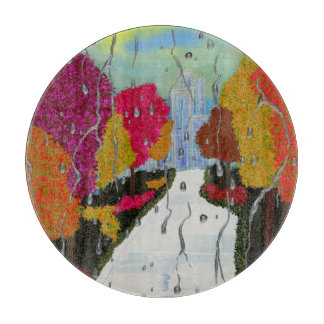 Herbsttag-Schürze Schneidebrett