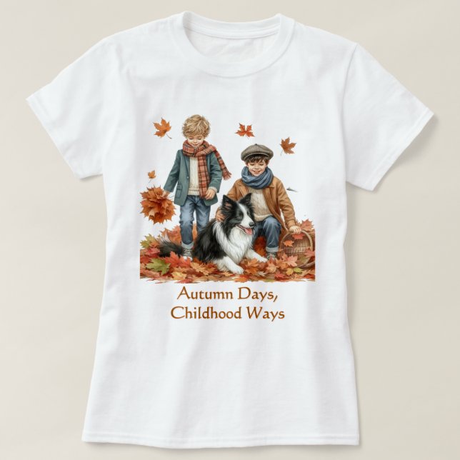 Herbsttage Herbstsaison T-Shirt (Design vorne)