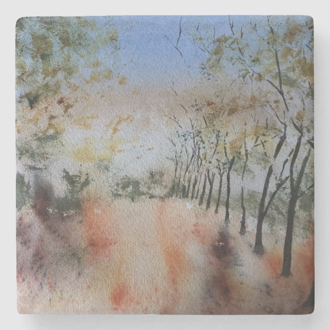 Herbsttage Steinuntersetzer (Vorderseite)