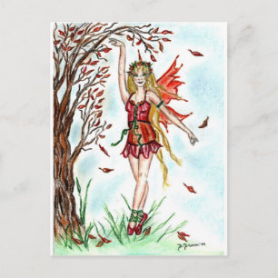 Herbsttanz Postkarte