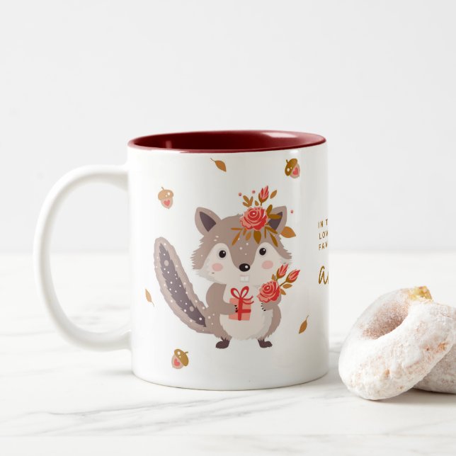 HerbstTasse Zweifarbige Tasse (Mit Donut)