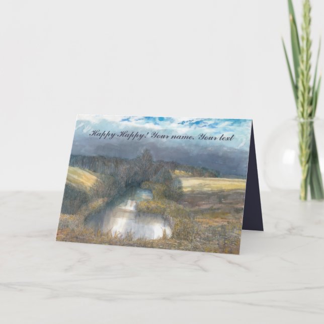 Herbstteich Karte (Vorderseite)