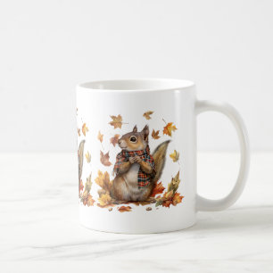 Herbsttiere Kaffeepause Tasse