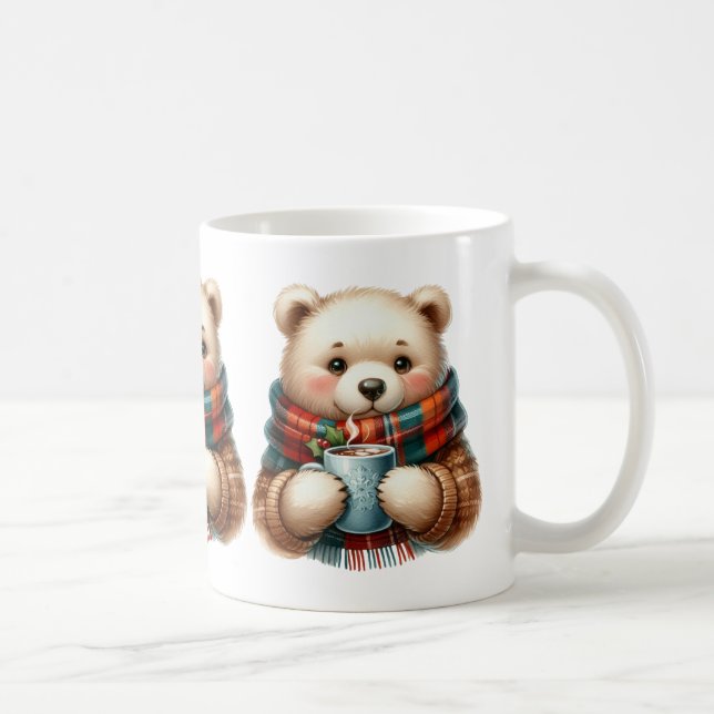 Herbsttiere Kaffeepause Tasse (Rechts)
