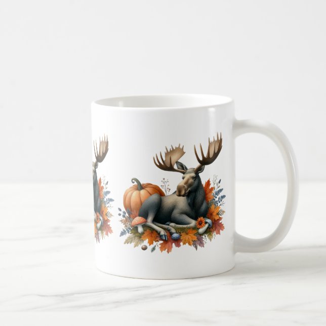 Herbsttiere Kaffeepause Tasse (Rechts)